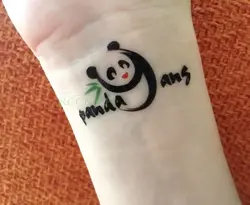 Водостойкая временная татуировка милый стикер panda tatto наклейка s флэш-тату поддельные татуировки для малышей; для детей; для девочек