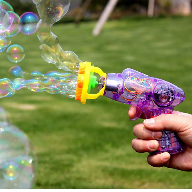 2017 1piece New Purple Optional Toy Guns Four Nozzle Light Music