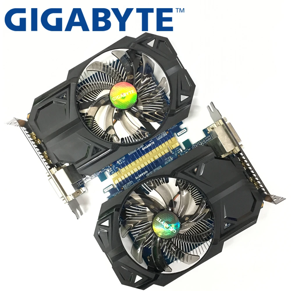 Оригинальная графическая карта GIGABYTE 2 шт. GTX 750 Ti Гб бит GDDR5 видеокарты для nVIDIA Geforce