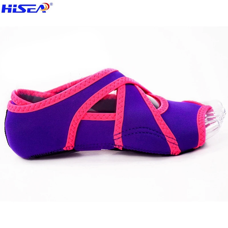 Hisea Профессиональные цветные женские нескользящие носки для занятий спортом, Пилатеса, йоги и пилатеса