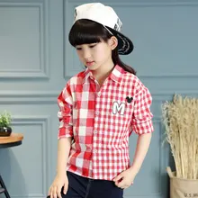 2016 new children’s clothing girls long-sleeved shirt autumn jacket children Zhongda Tong Gezi shirt US Size