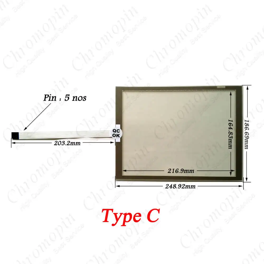 For B&R 4PP220.1043-K08 REV G5 G5 Touch Screen Panel Glass 4PP220-1043-K08 REV 