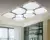 LED living room and bedroom ceiling lamp lamp restaurant atmosphere square electrodeless dimming NKX1206 remote control