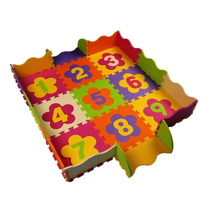 Детские мягкие коврики для развития подвижности, детские игровые головоломки номер мат из поролона «Ева», коврик пол для детских игр 30*30*1 см