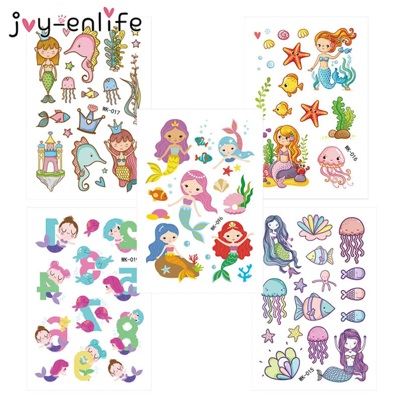1 قطعة الكرتون حورية البحر الوشم ملصق الفتيان الفتيات وهمية الوشم هيئة الفن المؤقتة لصاقات وشم للأطفال حورية البحر حزب زينة 1 قطعة الكرتون حورية البحر الوشم ملصق الفتيان الفتيات وهمية الوشم هيئة الفن المؤقتة لصاقات وشم للأطفال حورية البحر حزب زينة