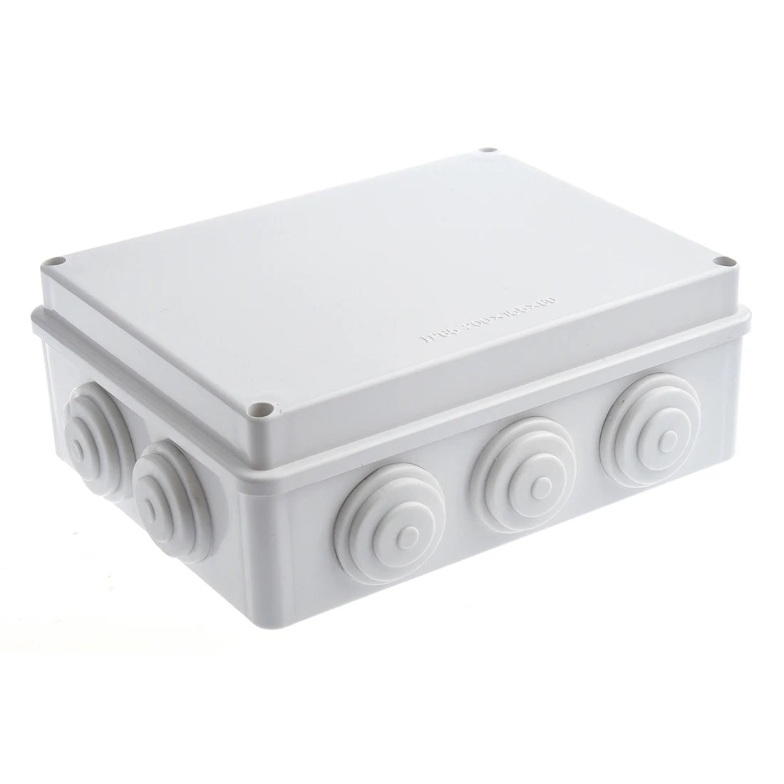 Caja De Conexiones Eléctricas IP66 Negra De ABS - Medidas 200x120x75 Mm, Resistente Al Agua Y Polvo, Ideal Para Bricolaje Y Exteriores