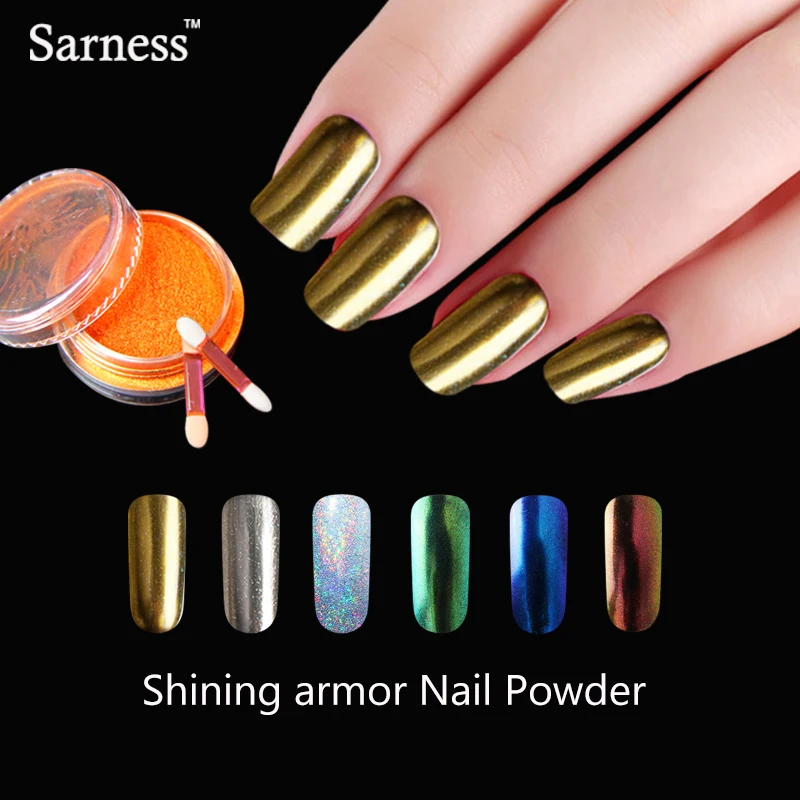 

Sarness High Quality Shining Sugar Nail Glitter Dust Powder Nail Art Lucky Decorations Snow White Nail Glitter Powder Polish