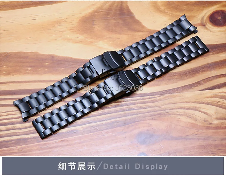 Прочные Ремешки для наручных часов из нержавеющей стали, серебристый, черный металлический ремешок для наручных часов, браслет для casio 501 506 seiko SNKP09K1