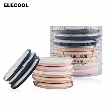 

ELECOOL 8Pcs/Set Round Shaped Makeup Sponge Air Cushion Puff Dry Wet Dual Use Concealer Foundation BB/CC Cream puffs