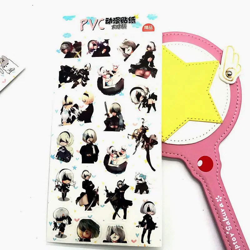 

NieR:Automata YoRHa No. 2 Type B Luxury Stickers For Mobile Phone Laptop Book Plastic Transparent Decal Toy Sticker Gift