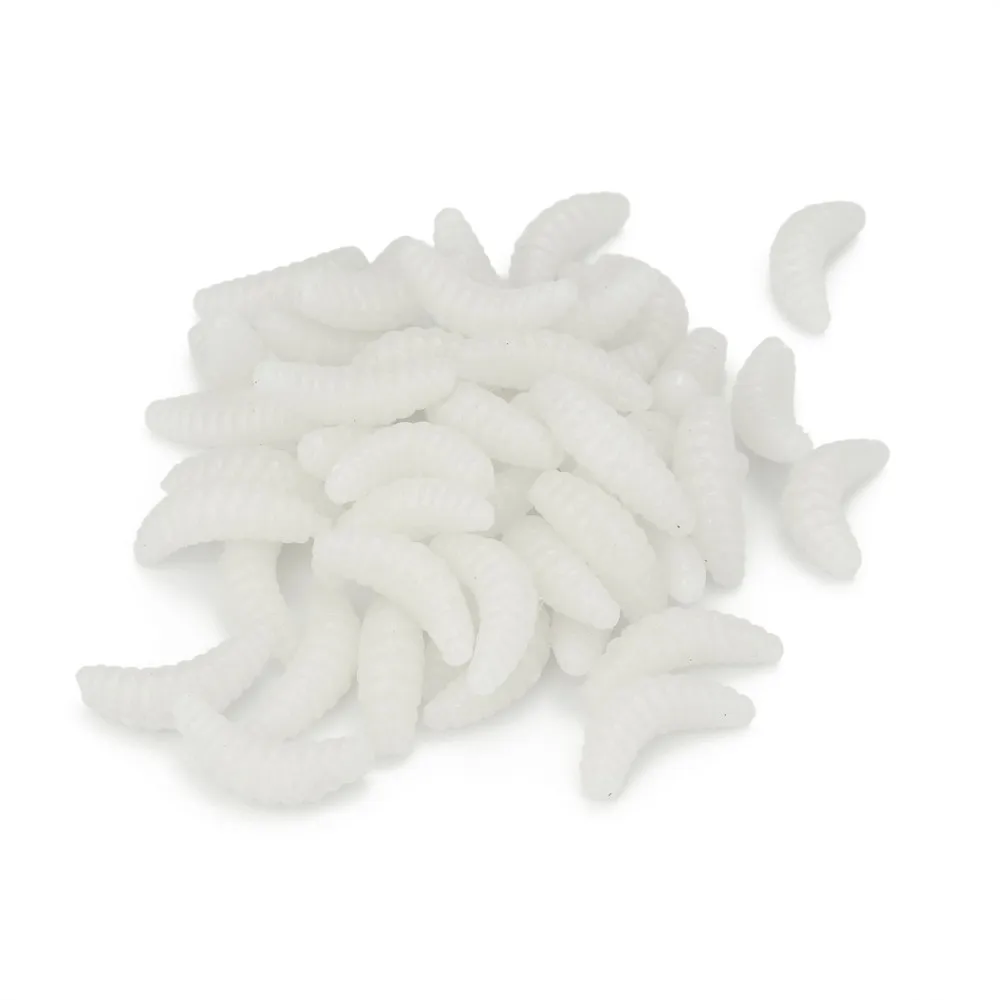 Мягкая силиконовая Приманка 2019 50 шт. 2 см Maggot Grub приманка черви рыболовные