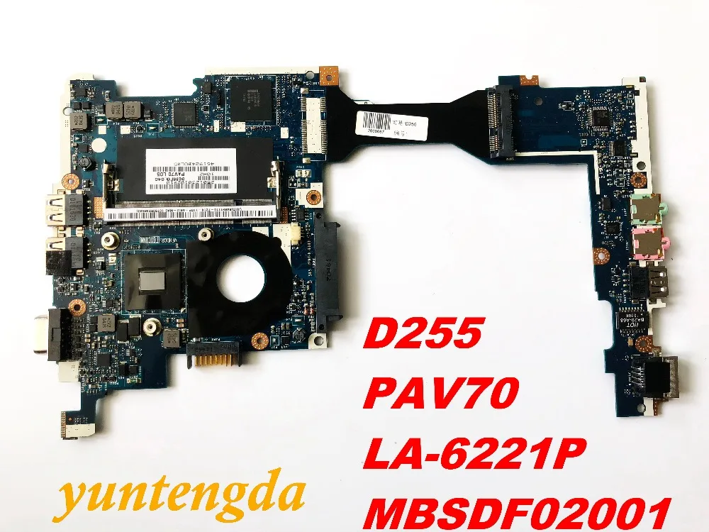 Для ACER D255 материнская плата D255 PAV70 LA-6221P MBSDF02001 Протестировано хорошее разъемы