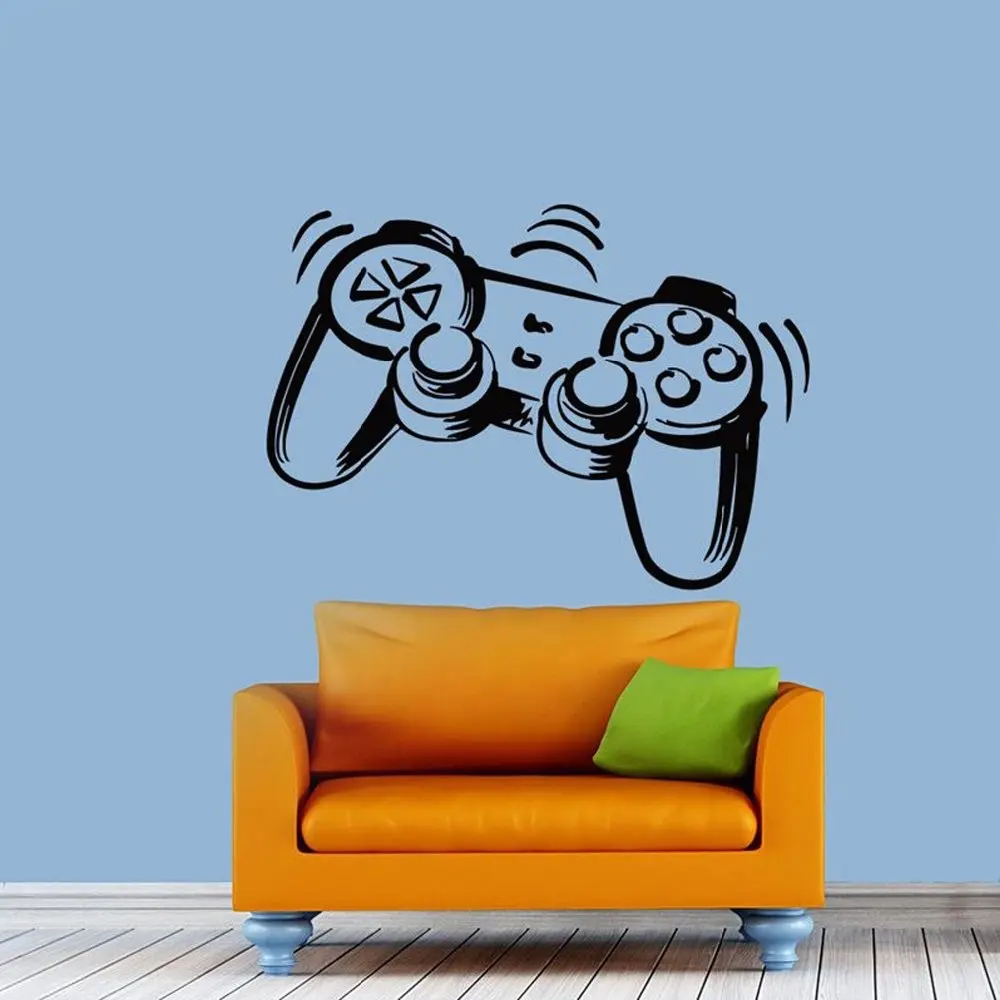 Игровая виниловая наклейка на стену игровой пульт дистанционного управления