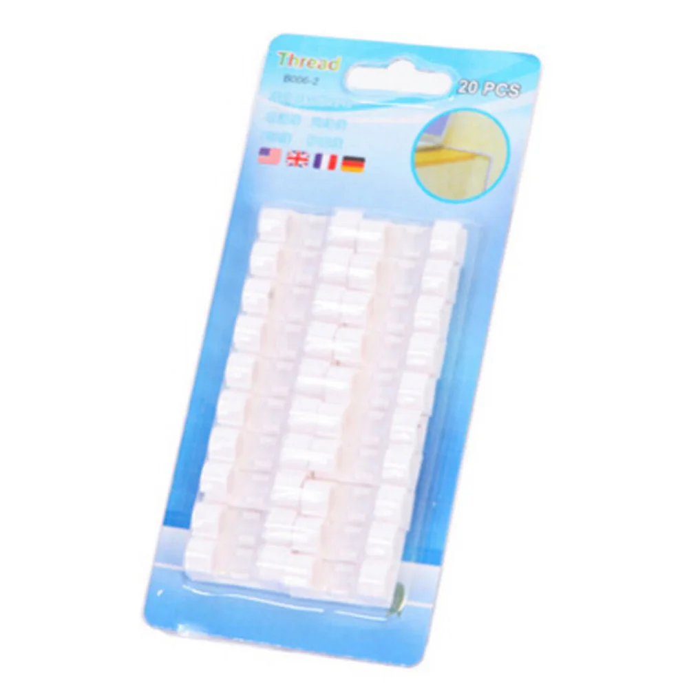 

2018 Useful New 20pcs/lot Multipurpose Cable Drop Wire Cable Drop Clips Holder Organizer