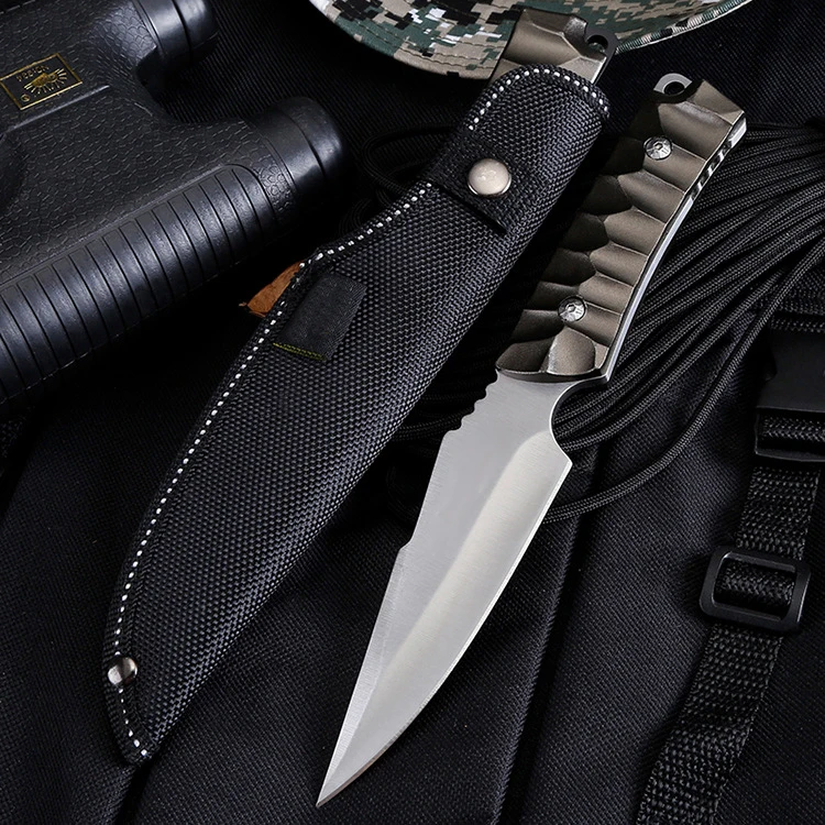 Top Quality Fixed Blade Hunting Knife Tactical 3Cr13Mov Blade Aluminium