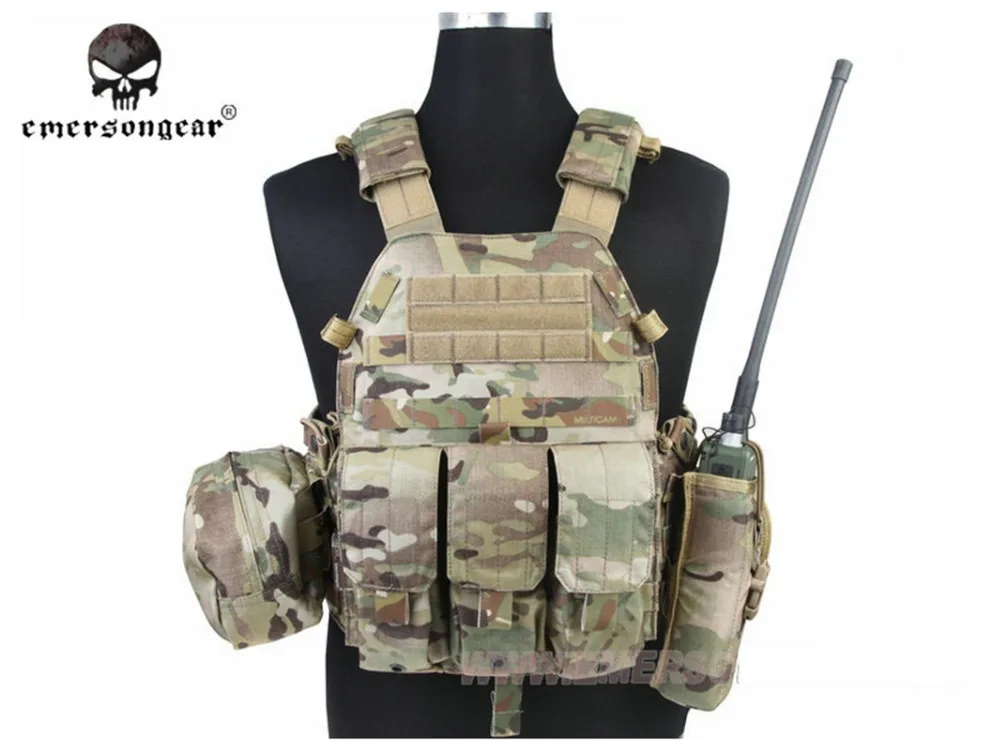 Тактический жилет Emerson gear LBT 6094 бронежилет с 3 мешками для охоты страйкбола Боевая