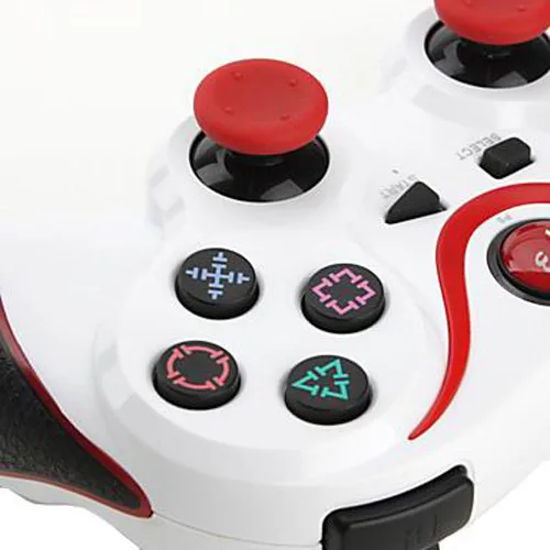 Красный плюс белый беспроводной Bluetooth контроллер sisasix для sony PS3 игровой консоли