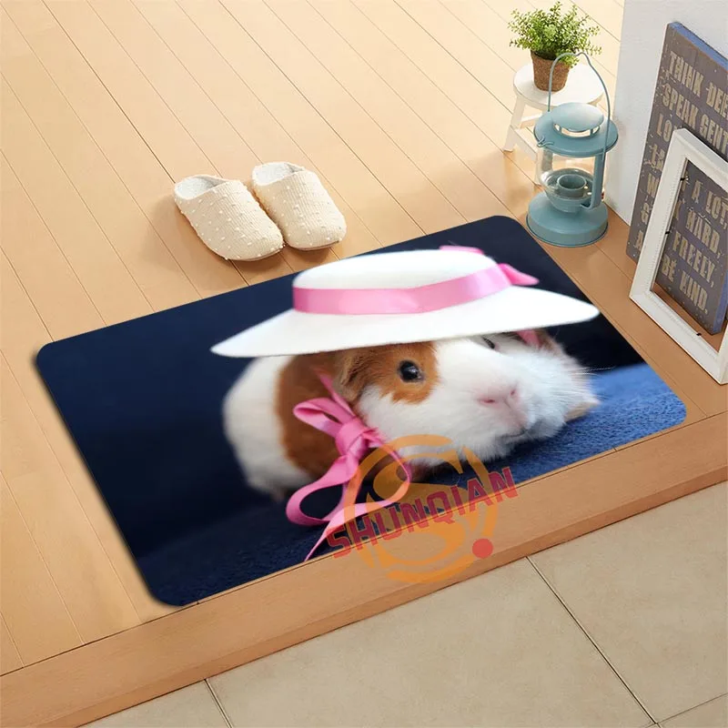 Custom Guinea Pig Doormat Bath Mats Foot Pad Home Decor Bathroom Mats