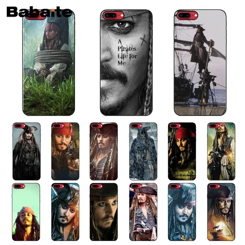 Черный чехол из ТПУ для телефона Babaite Pirates of the Caribbean Apple iPhone 8 7 6 6S Plus X XS MAX 5 5S SE XR |