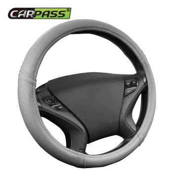 

Car-covers Steering-wheel faux Leather Steering Wheel Cover Car Braid Leather Steering Wheel Cover 38CM Universal Steering Wheel