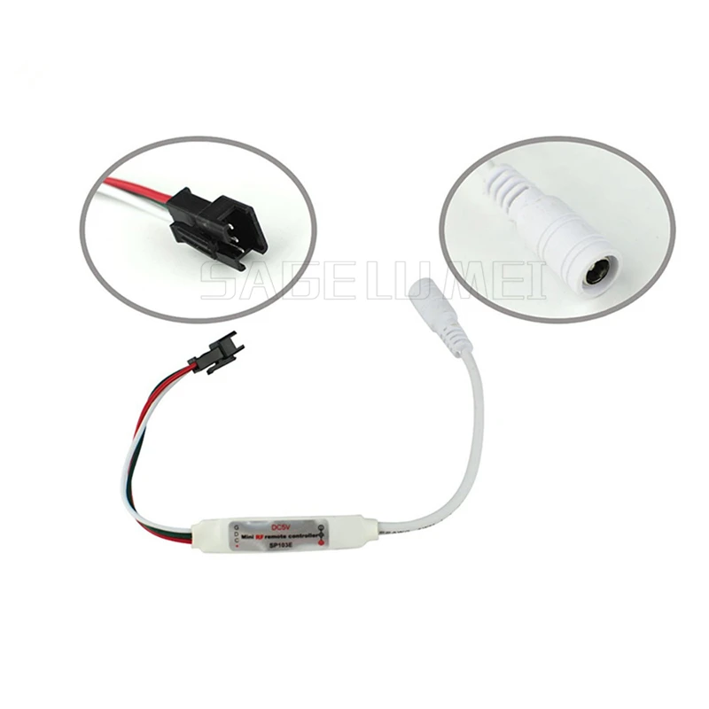 SP103E DC5V WS2812B DC12V 2811 WS2801Mini цифровая RGB Светодиодная лента контроллер 14Key RF