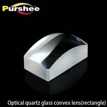 

Optical quartz glass convex lens(rectangle)