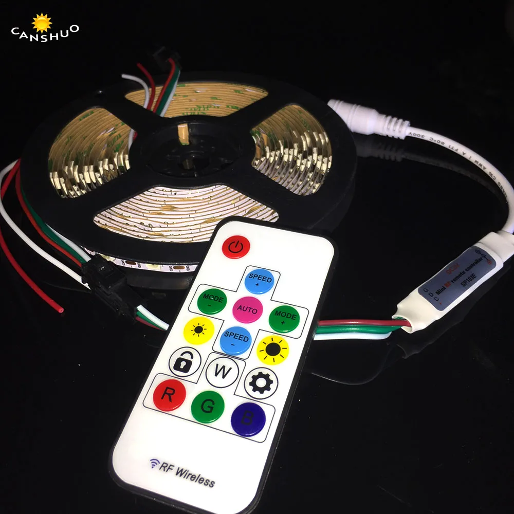 

WS2811/WS2812B RF Controller 5v/12v 14keys Led Remote for RGB Led Pixels Modules Strip Mini 300 Kinds Change for 2812 Led Strip