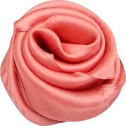 100% шелк женский шарф многоцветный шейный платок Твердые Малый щелковая бандана 2019 платок квадратный шелковый шарф подарок для леди