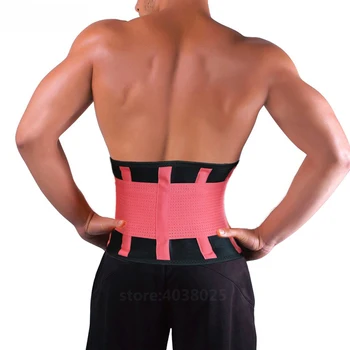 

Neoprene Sports Waist Pink Belt Posture Corrector Bandage Corset Orthopedic Brace Spine Back Lumbar Support Belt for Man Woman