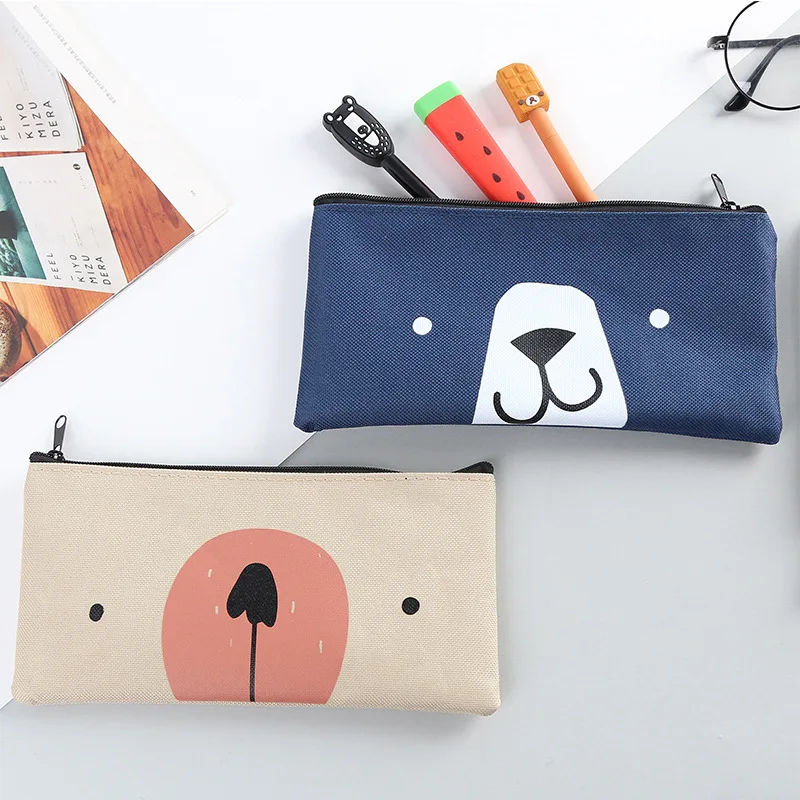 Чехол карандаш из ткани Оксфорд с мультяшным рисунком kawaii чехол для офисных и