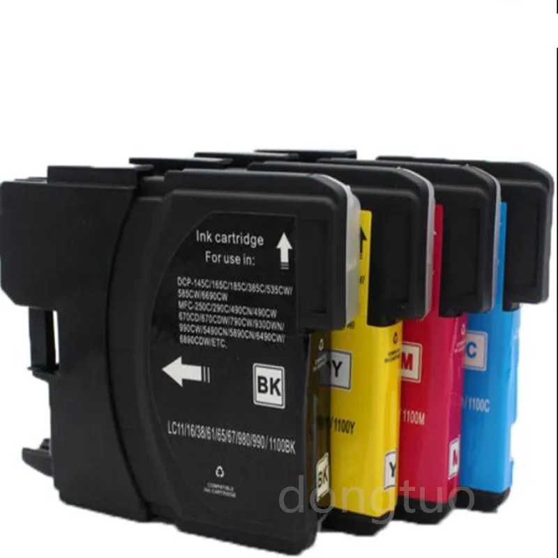 

4PK for LC 1100 LC11 LC16 LC38 LC65 LC67 LC980 Ink Cartridges Printer DCP 385C DCP-390CN DCP-395CN DCP-535CN DCP-585CW