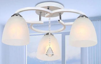 

Modern Crystal ceiling lamp light warm creative E27 crystal ceiling light for living room bedroom 3/5/7 heads free shipping