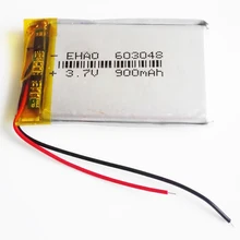 3,7 V 900 mAh литий-полимерная LiPo аккумуляторная батарея 603048 Li cells для Mp3 gps камера PAD DVD электронная книга bluetooth гарнитура