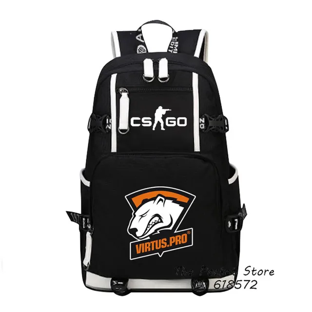 $US $30.14  High Quality Virtus.pro Team Fnatic DOTA 2 CS CSGO Printing Backpack Men Travel Bags Canvas Oxford 