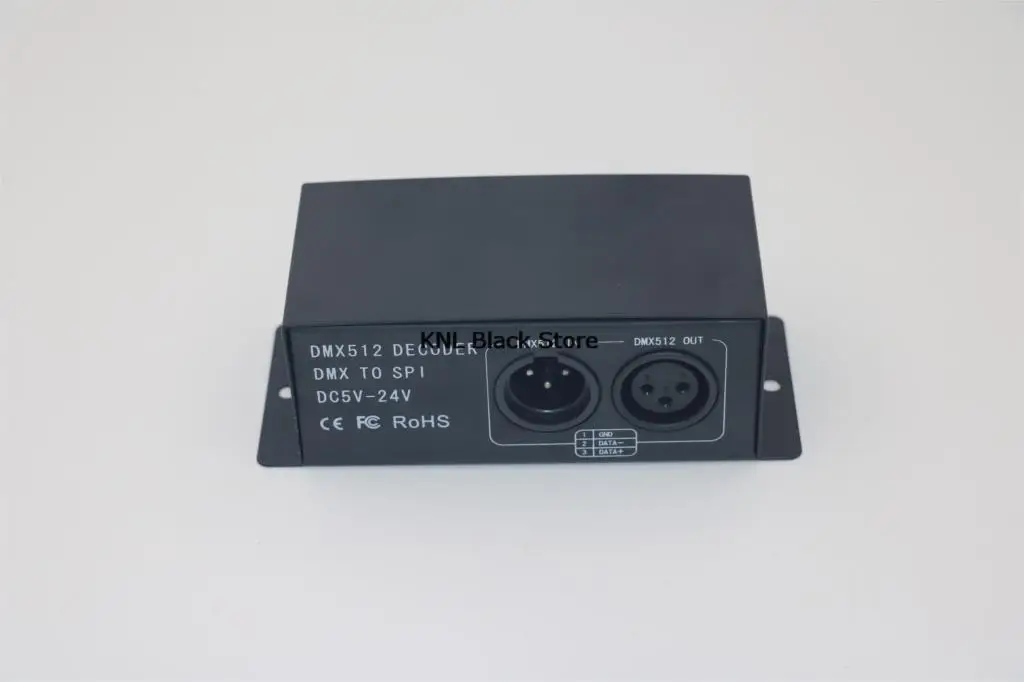 Led DMX512 Digital Decoder, DC 5V-24V Magic RGB DMX512 Controller, DMX to SPI pixel Led Driver for led strip 6803 2811 1903 2801