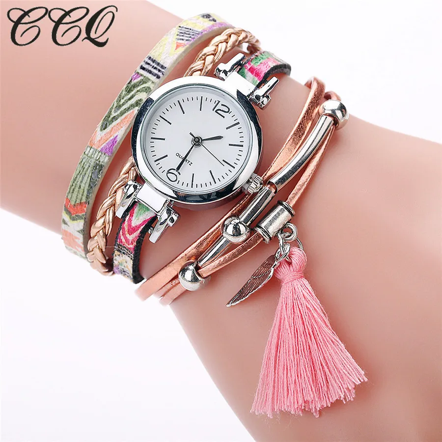 CCQ модные высококачественные популярные часы для женщин и девушек Аналоговые кварцевые наручные часы женская одежда браслет часы Reloj pulsera#5/22