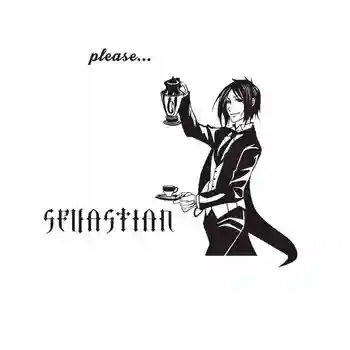 

Black Butler Sticker Anime Cartoon Sebastian Michaelis Car Decal Sticker Vinyl Wall Stickers Decor Home Decoration