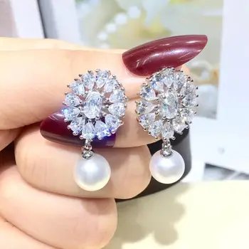 

Classical 925 Sterling Silver Earrings Component Findings Settings Mountings Parts Mounts for Pearl Jade Corals Stones Beads