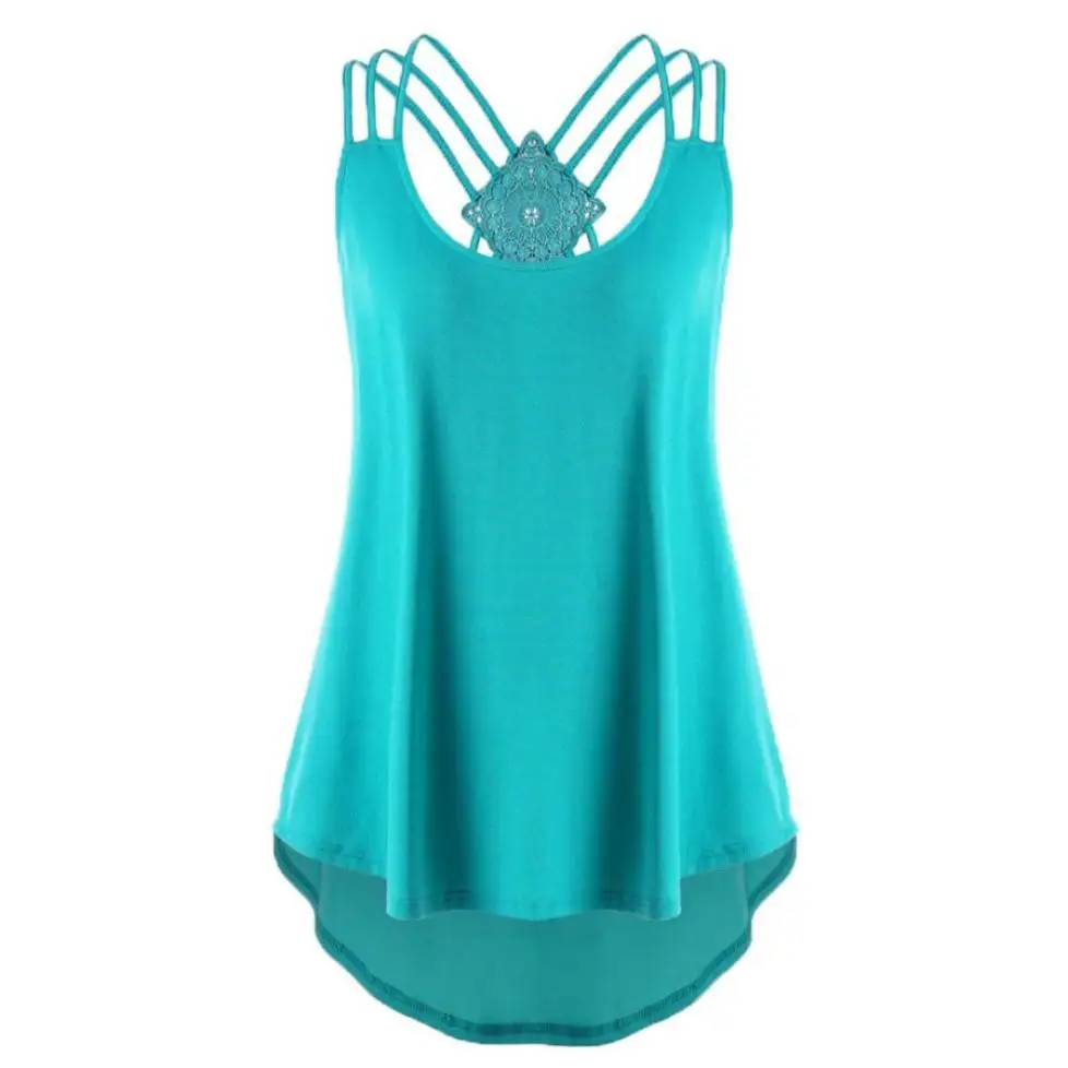 T shirts For Women Ladies' Bandages Sleeveless Vest Tops