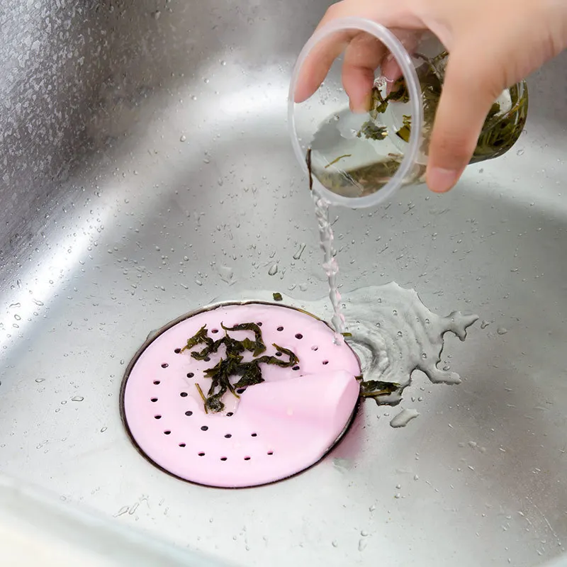 Silicone-Sink-drain-plug-3-colors-for-Kitchen-Bathroom-Accessories-Shower-Drain-Hair-Catcher-Stopper-Basin