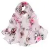 Новая бандана, цветочный принт, шарфы для женщин, солнцезащитная, бохо, Пляжная шаль, для девушек, элегантная, Дамская, повседневная, длинная, мягкая, обёрточная бумага, шарф# dz5 - Цвет: A