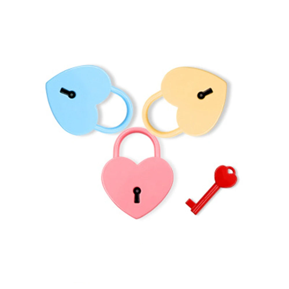 

Sweet Charm Heart Shape Love Couple Locks For Wedding Anniversary Gift Baggage Concentric Lock