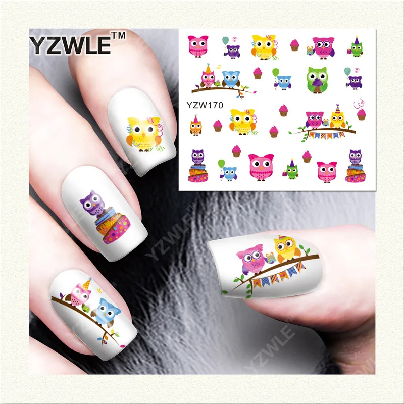 

YZWLE 1 Sheet DIY Designer Water Transfer Nails Art Sticker / Nail Water Decals / Nail Stickers Accessories (YZW-170)