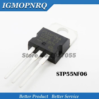 

10PCS STP55NF06 TO-220 P55NF06 TO220 55NF06 new MOS FET transistor