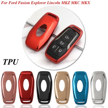 

TPU Key Case Cover Shell for 2015 2016 for FORD for FUSION MONDEO MUSTANG F-150 for LINCOLN for EDGE EXPLORER MK 4/5 buttons
