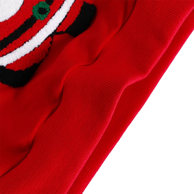 Новинка года; зимний хлопковый свитер с длинными рукавами и рисунком Санта-Клауса для маленьких мальчиков и девочек; Повседневная Верхняя одежда