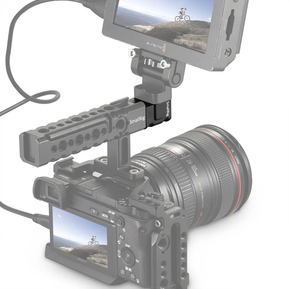 Адаптер рукоятки для dslr камеры SmallRig с выдвижными отверстиями Arri 1/4 3/8 резьбовые