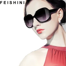 FEISHINI модные большие очки оправа Mujer Oculos Feminino винтажные высококачественные классические красивые Овальные Солнцезащитные очки женские поляризованные