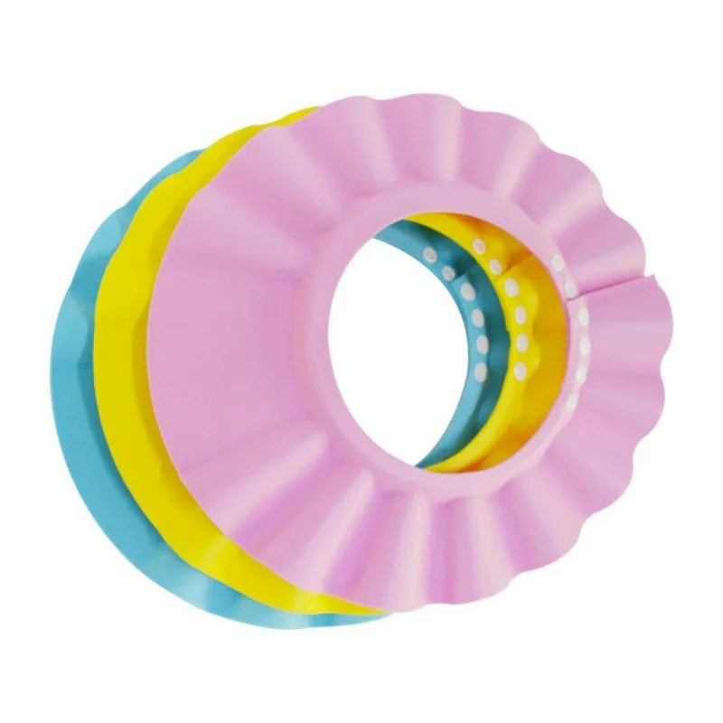 

1PCS Safe Shower Bathing Protection Bath Cap Soft Adjustable Visor Hat for 0-5 Years Old Toddler, Baby, Kids, Children wash head