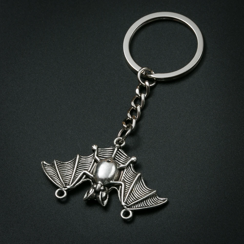Fashion Creative bat Keychain Metal Charm key ring For Gift Car Key